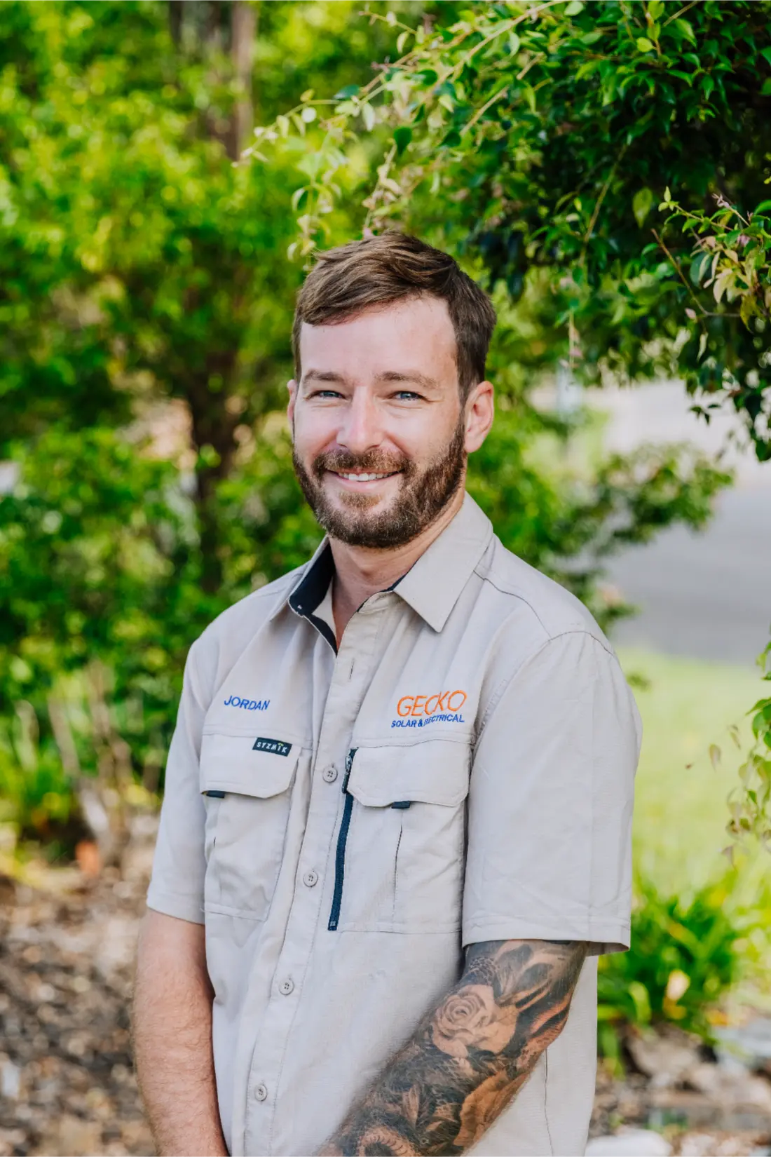 Jordan, co-founder of Gecko Solar & Electrical